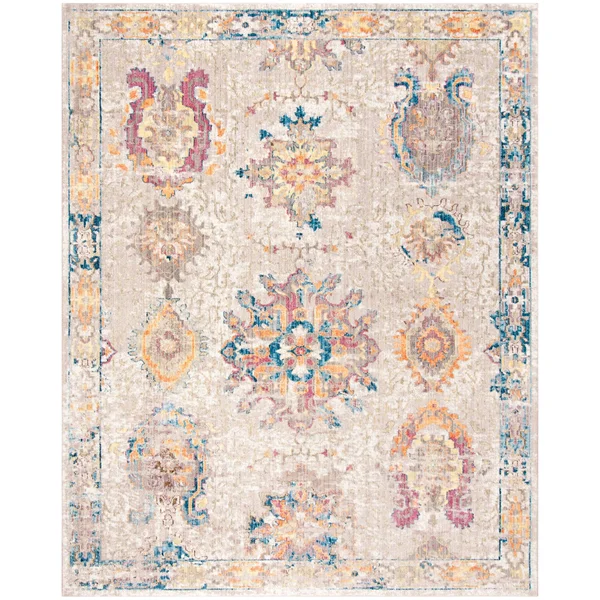 Safavieh 4& x 6& Bristol BTL340A Dark Grey - Blue Rug