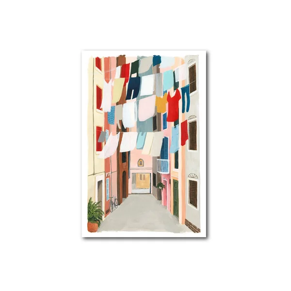 Courtside Market Laundry Day I Gallery Canvas Wall Art - 12x18