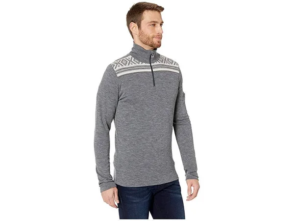 Dale of Norway Cortina Basic Masculine Sweater - Men's Smoke/Black - XL
