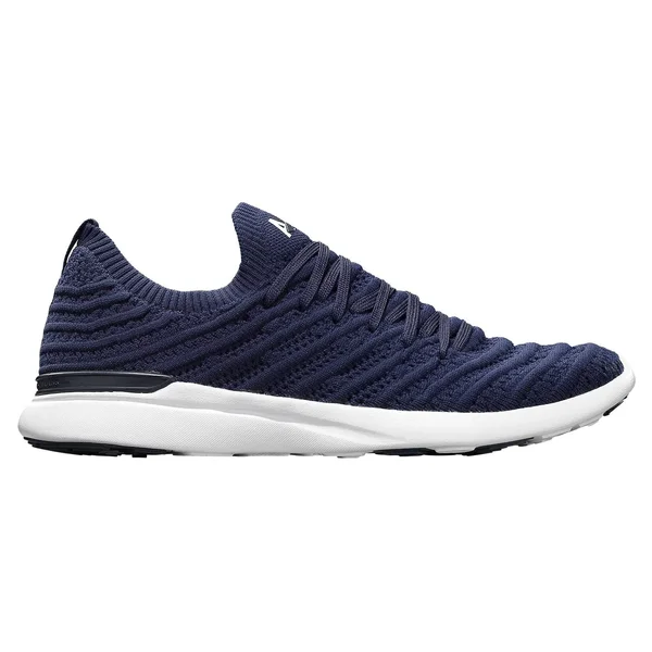 APL Women's Techloom Wave Navy/White Shoes in Size 8 - Athletic Propulsion Labs