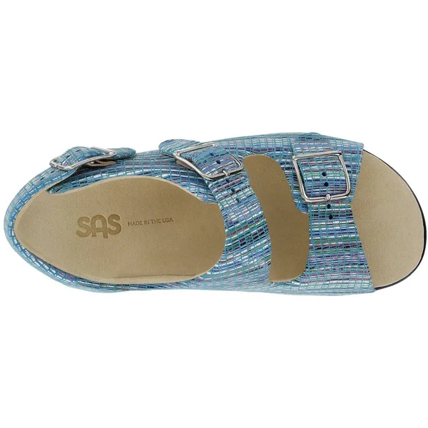 SAS Women's Relaxed Rainbow Teal 6.5 Wide