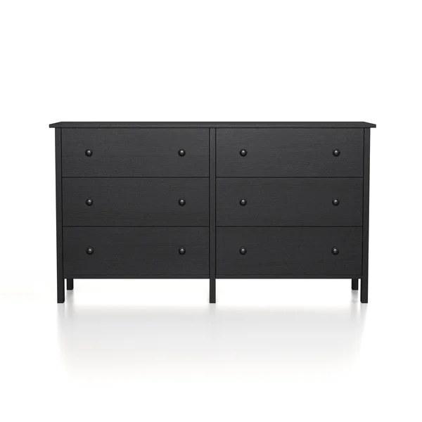 Price Transitional 6-Drawer Neutral Youth Dresser - Black