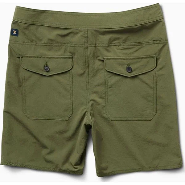 Layover Trail Travel Shorts 18x22 Dark Army - 34