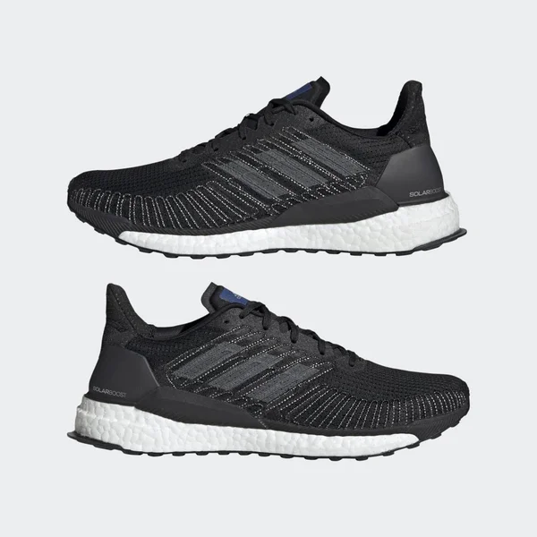 Adidas Mens Solar Boost 19 Running Shoes Core Black/Core Black/Core Black Size 8.0
