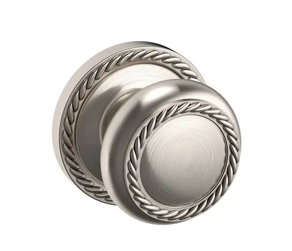 Baldwin Estate Knob 5004 Rose Half Dummy Satin Nickel