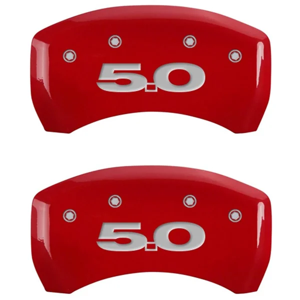 MGP Caliper Cover 10198SM50RD 11- Mustang Caliper Covers Red