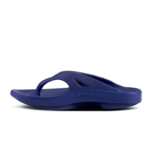 OOFOS OOriginal Sport Thong Matte Navy M6, W8