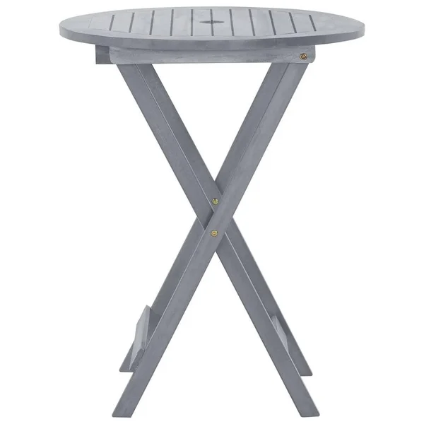 vidaXL Folding Garden Table 23.6x22x29.5x22 Solid Acacia Wood