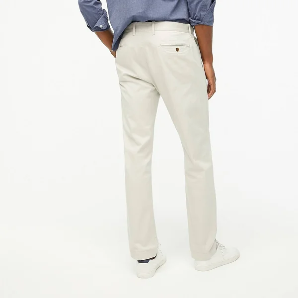 J.Crew Factory Mens Straight-Fit Flex Khaki Pant (Stone - Size 33x30)