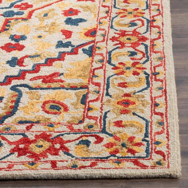 2&3x22 x 9& Runner Area Rug - Green, Safavieh
