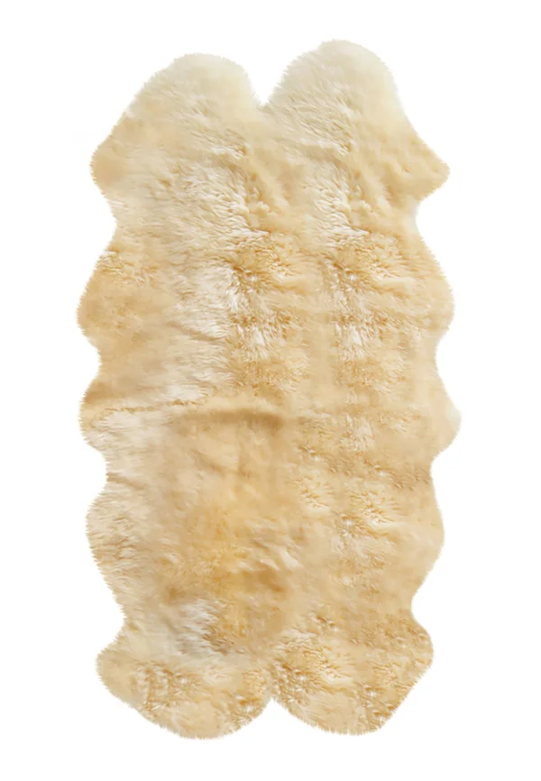 48x22 x 72x22 x 2x22 Gray Quattro Sheepskin - Area Rug