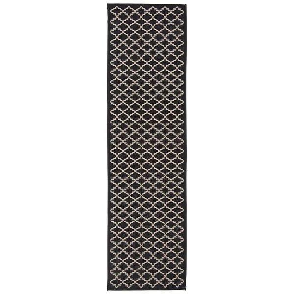 Safavieh Courtyard Blue & Beige 2&-3x22 x 16& Indoor/Outdoor Rug