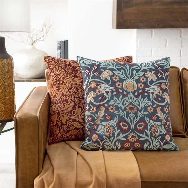 Surya Shelter Dark Blue Down Pillow - 18x18