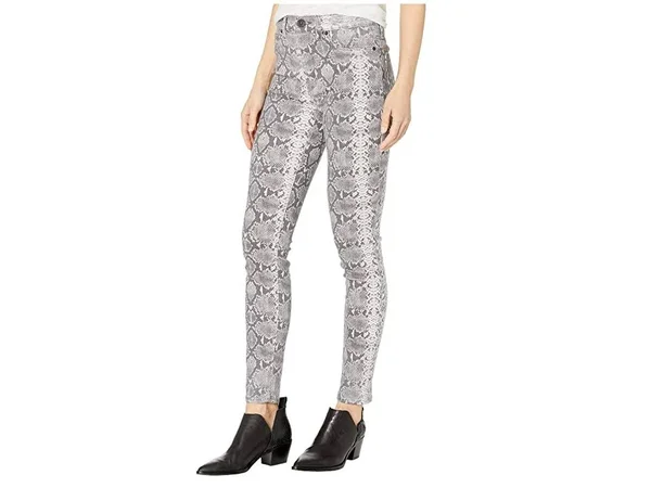 Hudson Barbara High-Rise Skinny Jeans, Metallic Python, Women's, 28