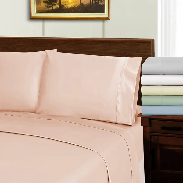 Superior 1000 Thread Count Wrinkle Resistant Soft Tencel Blend Bed Sheet Set (White - King)