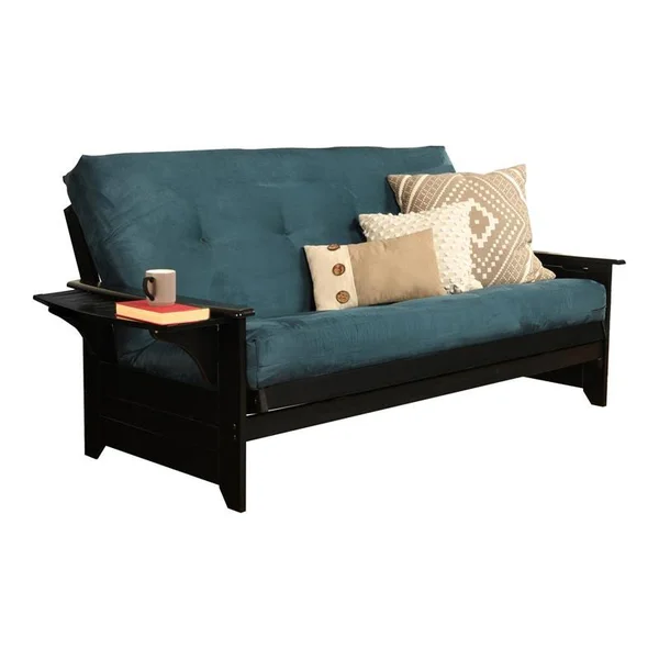 Kodiak Phoenix Frame-Black Finish-Suede Navy Mattress