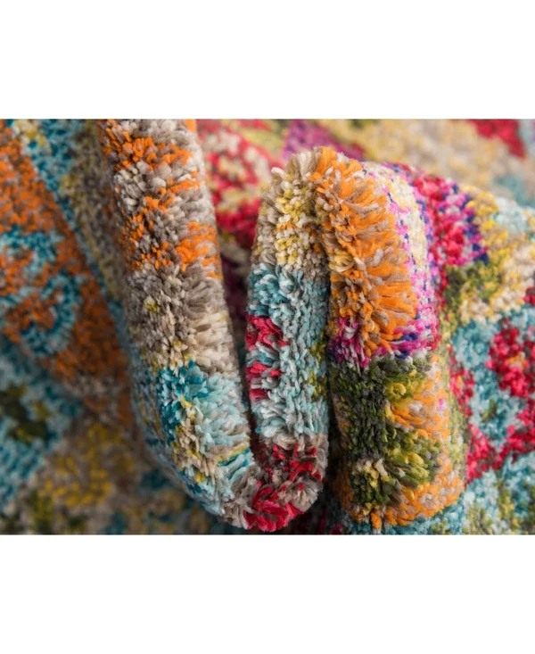 Unique Loom Lassen Sedona Area Rug - 3& 3 x 5& 3 (Light Blue)