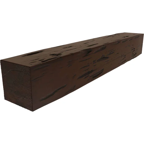 Ekena Millwork MANUPC04X04X84ZH 4x22H x 4x22D x 84x22W Pecky Cypress Faux Wood Fireplace Mantel - Premium Hickory