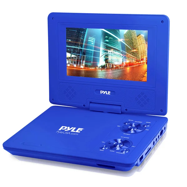 Pyle 9x22 Portable CD/DVD Player, Built-In battery, Usb/sd Card Memory Readers (Blue), 10.0 x 7.3 x 8.3