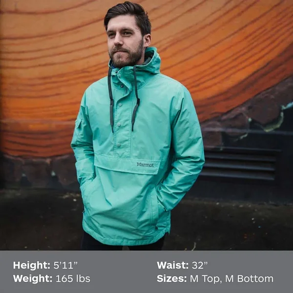 Marmot Men's Bennu Anorak - Small - Dark Steel
