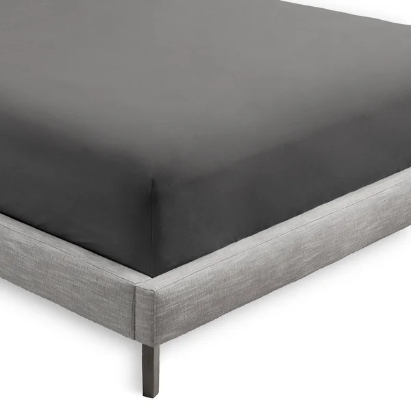 Bare Home 2-Pack Microfiber Fitted Bottom Sheets Deep Pocket - Split King - Grey