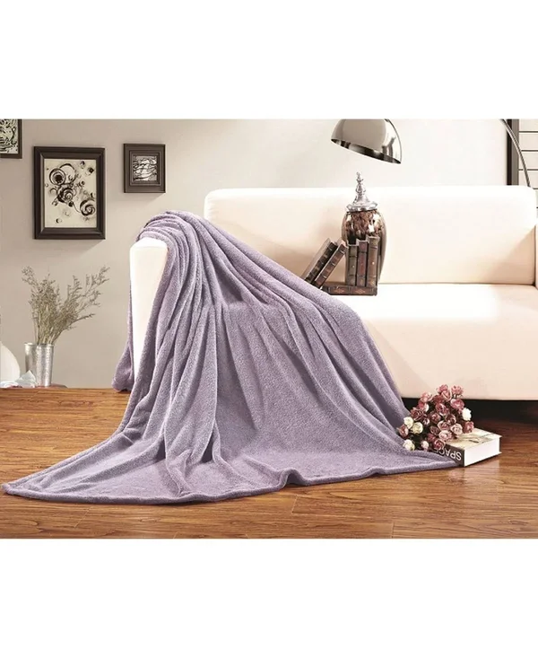 Elegant Comfort Super Silky Soft - Sale - All Season Super Plush Luxury Fleece Blanket King/California King - Light Purp, 90" x 90"