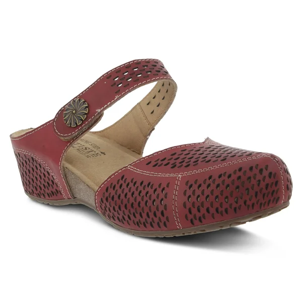 L&Artiste by Spring Step Spoorti Women's Clog, Size: 41, Red