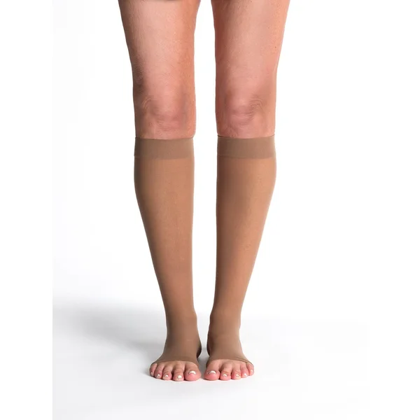 Sigvaris Eversheer 20-30 mmHg Knee High Open Toe Large Long Cafe