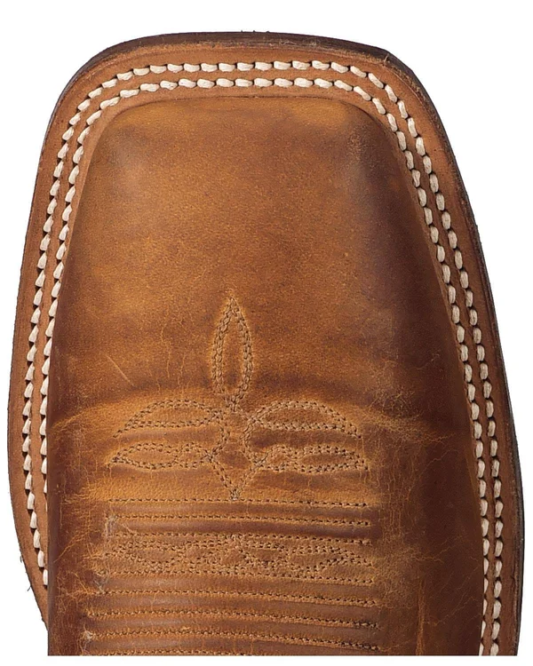 Justin Men's Bent Rail Western Boots - Distressed Cognac