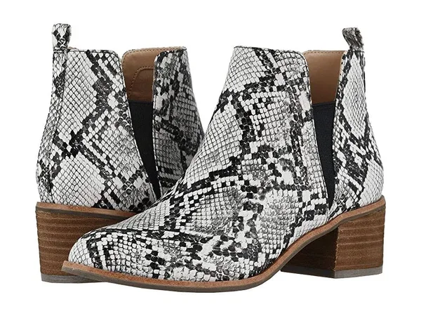 Dr. Scholl&s Amara - Original Collection Black/White Snake Print Leather - Size: 9