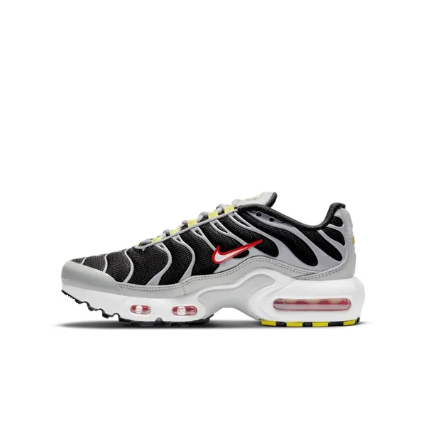 Nike Air Max Plus Big Kids& Shoes in Grey, Size: 4Y, CD0609-013