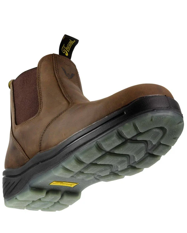 Thorogood Men's 6x22 Composite Toe Slip-On Work Boot Brown, 804-3166