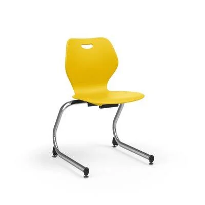 Intellect Wave 18x22 Cantilever Classroom Chair Ki Furniture Seat Color: Rubber Ducky