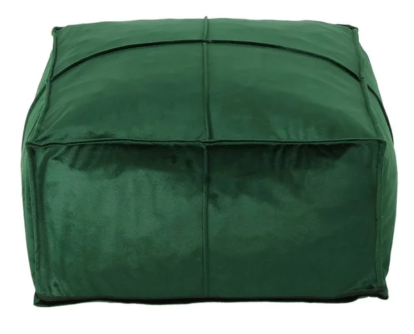 Noble House 51x22 Emerald Green Contemporary Square Bean Bag Ottoman