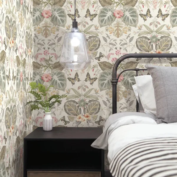 York Wallcoverings ON1603 Outdoors in Tropical Butterflies Wallpaper