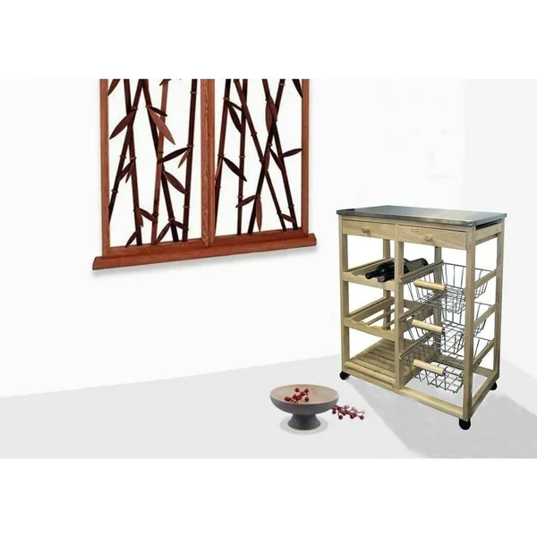 Wood Kitchen Cart