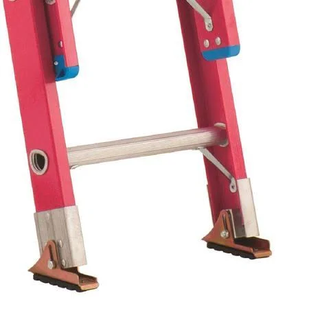 Westward 44yy40 40 ft Fiberglass Extension Ladder, 300 lb Load Capacity