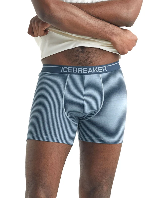 Icebreaker Anatomica Boxers - Men's Gravel - L