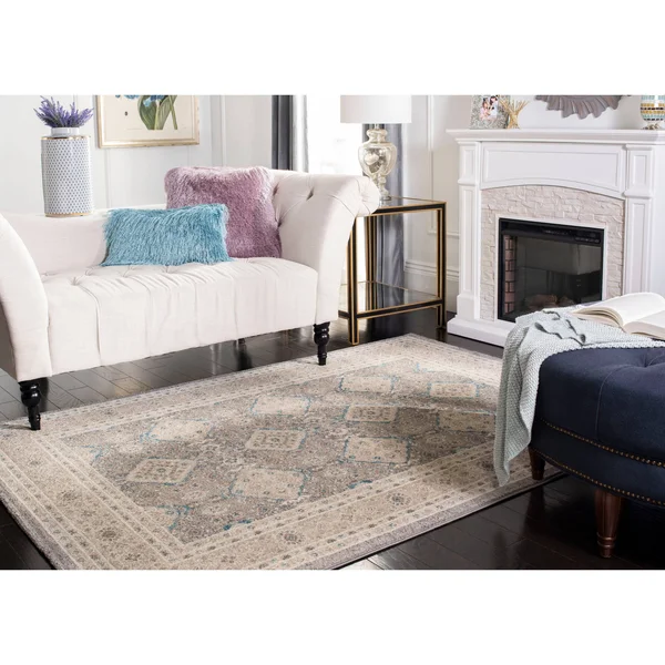 Safavieh Sofia SOF366B 2&2x22 x 12&0x22 Runner Light Grey, Beige Area Rug