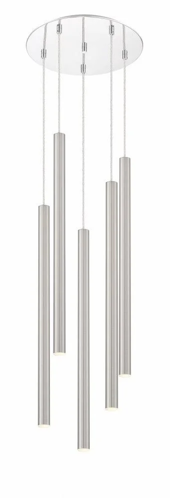 Z-Lite 917MP24-PBL-LED Forest 1 Light Mini Pendant in Pearl Black