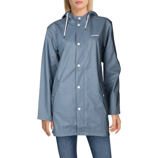Tretorn Womens Midi Waterproof Raincoat, Stone Blue