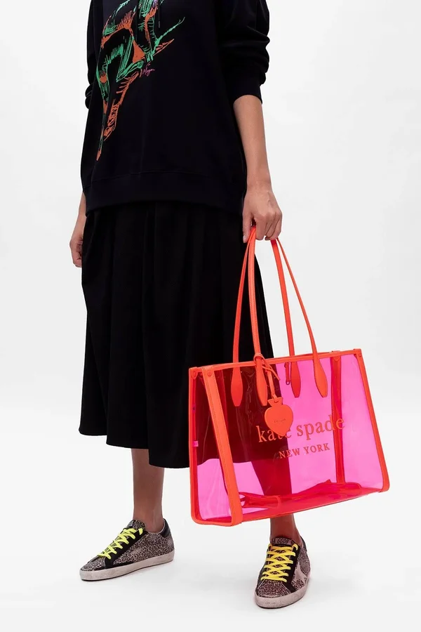 Kate Spade Market See-Through Large Tote, Pink - Handbags & Purses