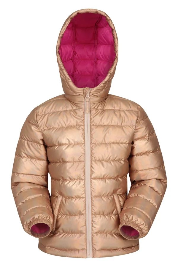 Mountain Warehouse Seasons Kids Water Resistant Padded Jacket - Pink - Size 2T