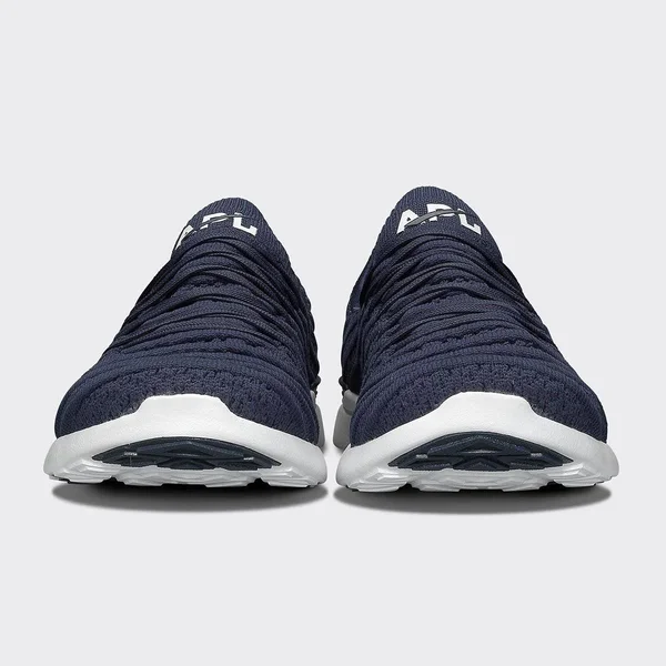 APL Women's Techloom Wave Navy/White Shoes in Size 8 - Athletic Propulsion Labs