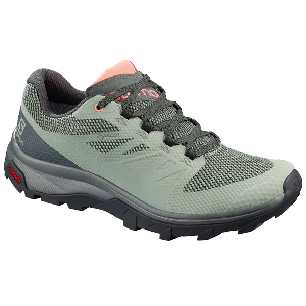 Salomon Women's Outline GTX - 9, Shadow/Urban Chic/Coral Almond