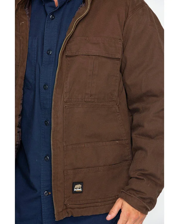 Berne Flex180 Washed Chore Coat - Bark - 3XL - Regular
