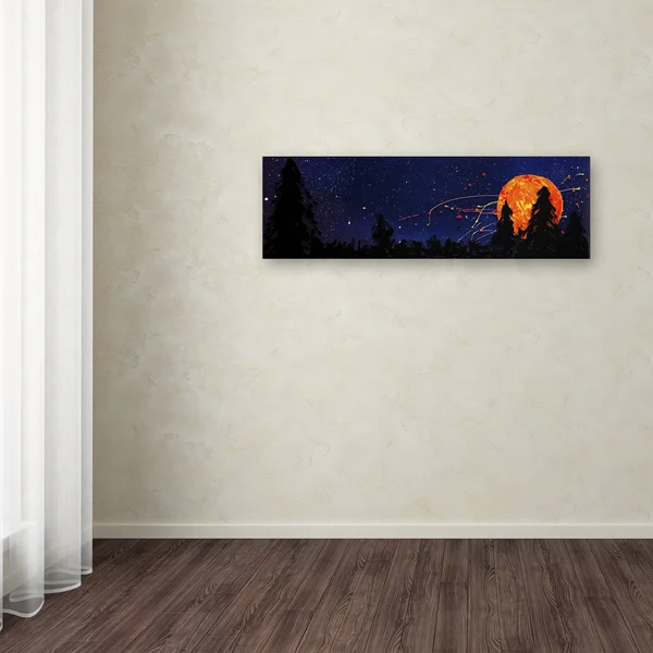 Trademark Global Roderick Stevens 'Washington Moonrise' Canvas Art