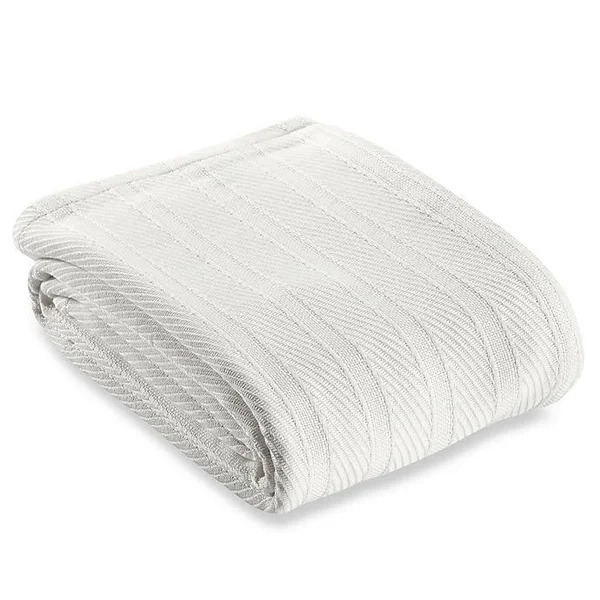 Wamsutta Classic homegrown Cotton Full/Queen Blanket in White