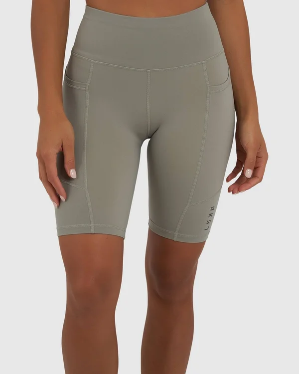 LSKD Womens Rep Bike Short - Gravity - Gravity Womens Leggings, Gym Tights, Size 10