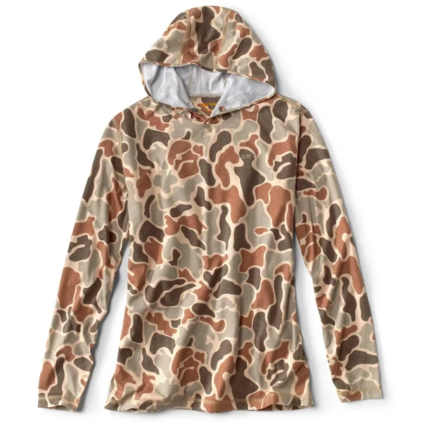 Orvis Men's Drirelease Printed Hunting Hoodie - Brown Camo XL